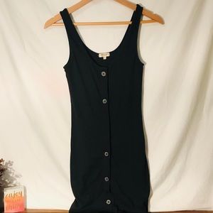 heart & hips black ribbed button down maxi dress size medium